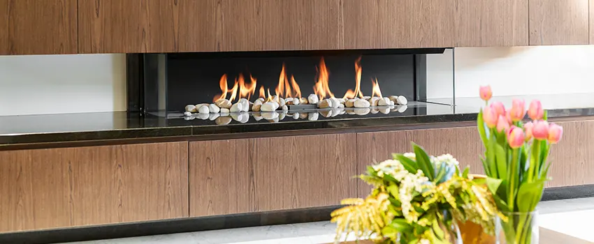 Double-height Fireplace Design Refurbishment in North Miami Beach, Florida